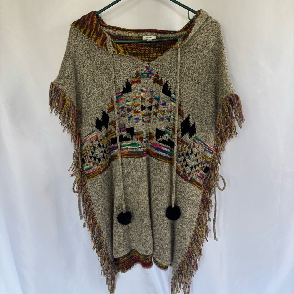 Heavy southwestern fringe kimono shawl